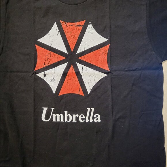 Resident Evil Umbrella Men's Black Cotton T-Shirt - Size L - Picture 4 of 5